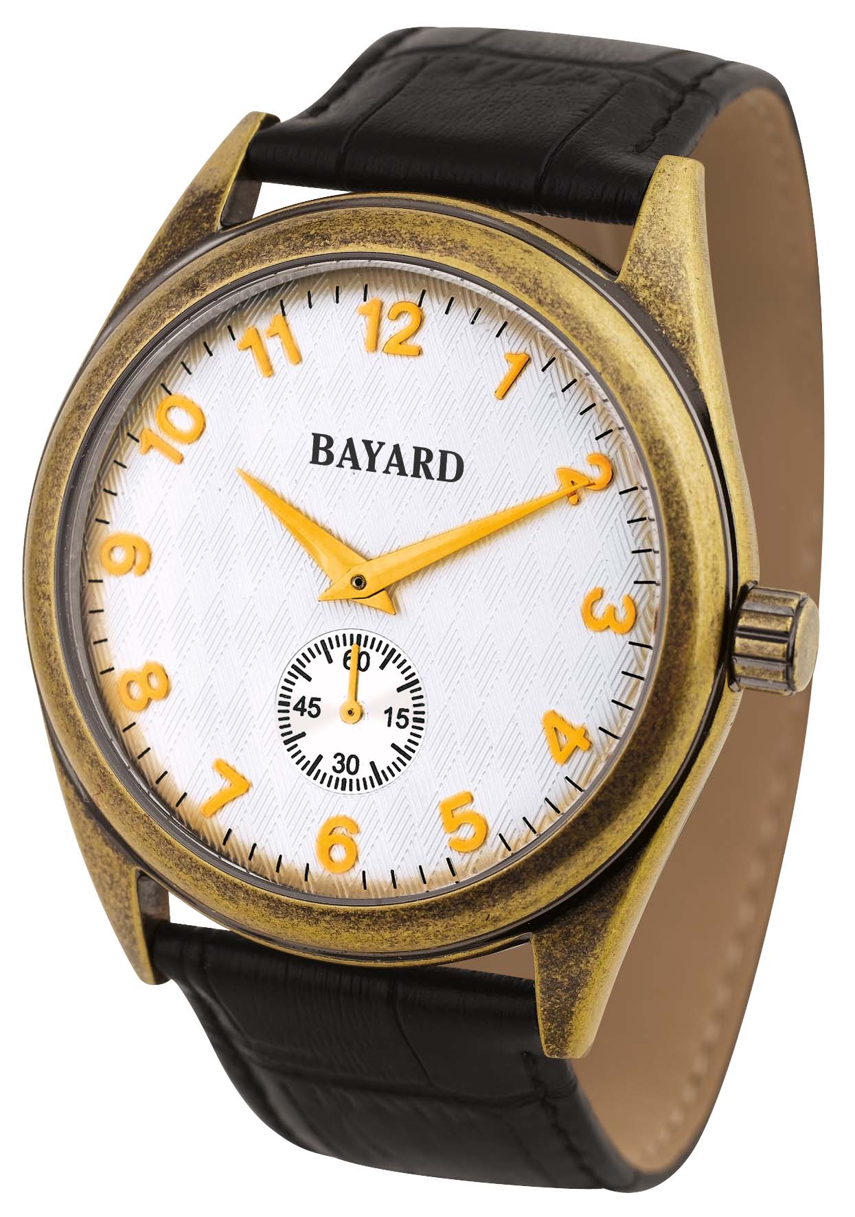 Montre à quarz en acier, fond vissé