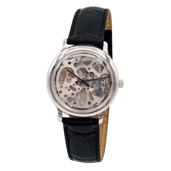Montre homme automatique squelette en acier Bayard